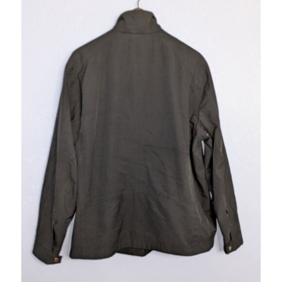 Marc New York Andrew Marc Mens XL Utility Jacket Black Button Pockets - Picture 8 of 15